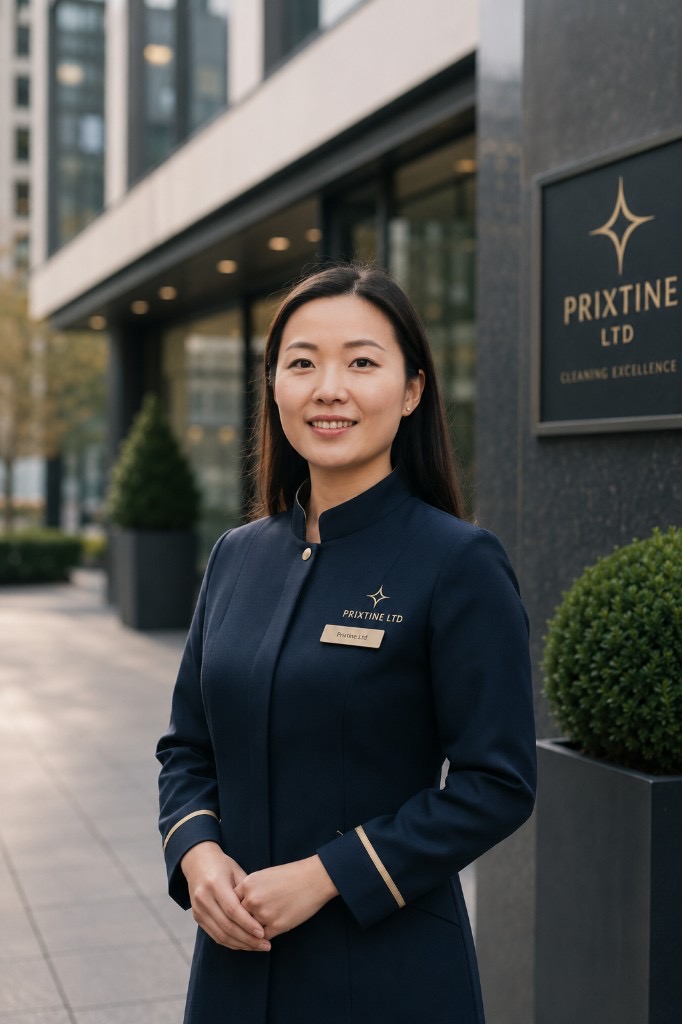 Professional Prixtine cleaning team member serving Greater London and Bedfordshire